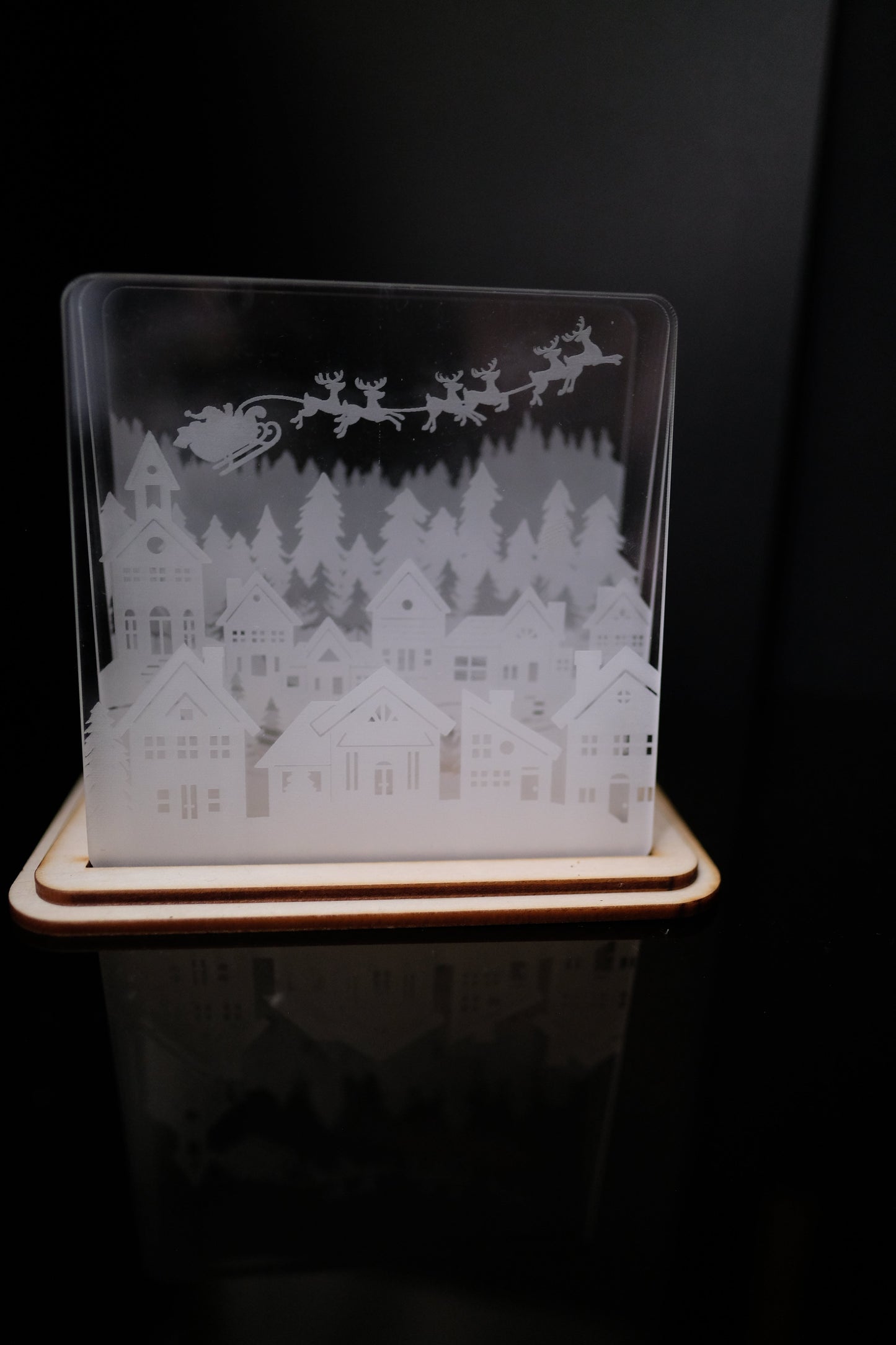 Xeo Christmas Coasters - Glass